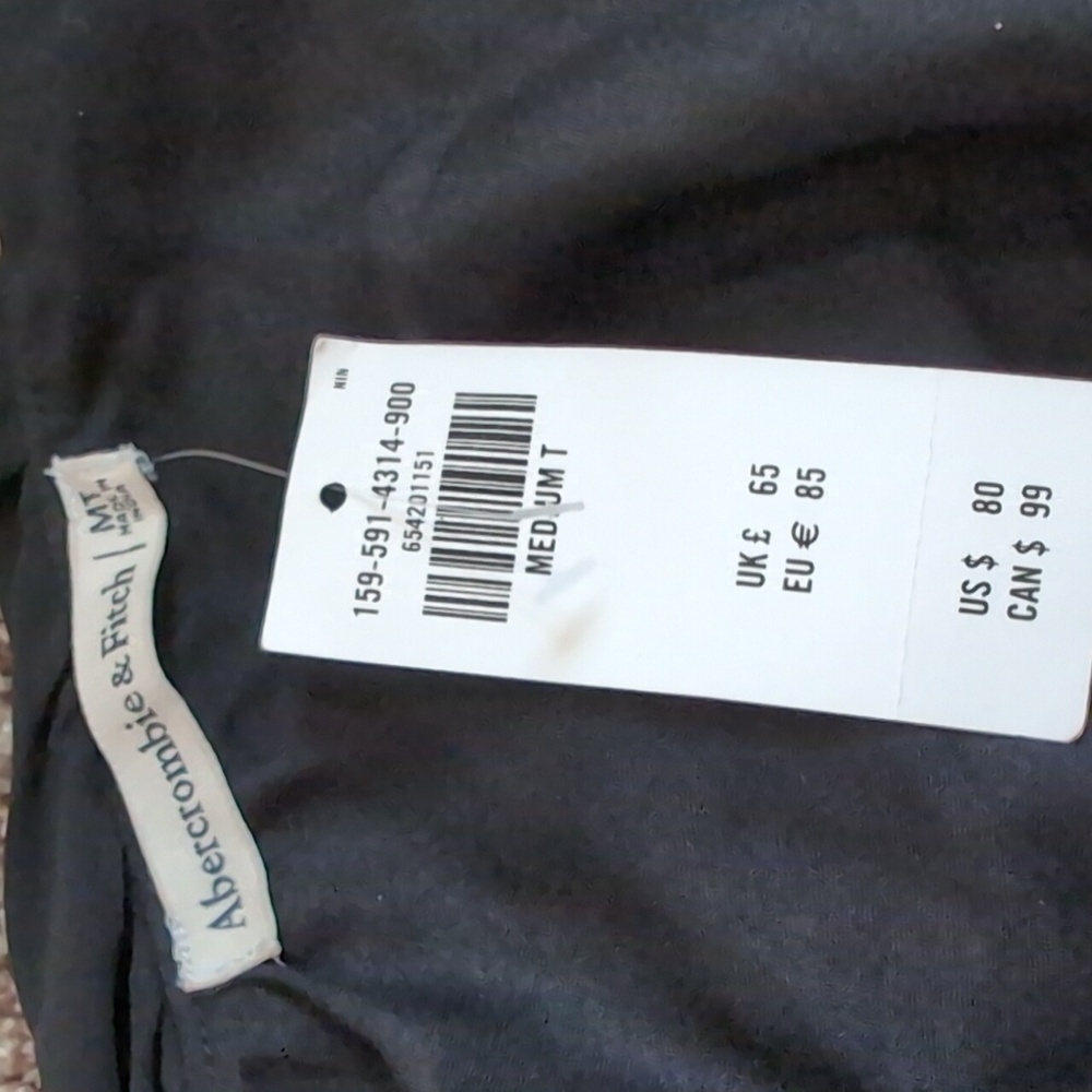 Abercrombie And Fitch Black Ruffle Mini Dress NEW Size MT - Picture 12 of 13